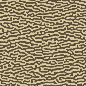 wave or tree bark pattern, tan and brown - Turing pattern #5