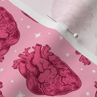 Anatomical Hearts Scatter Pink