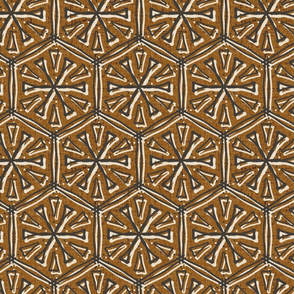 Archaic Hexagon-Ochre