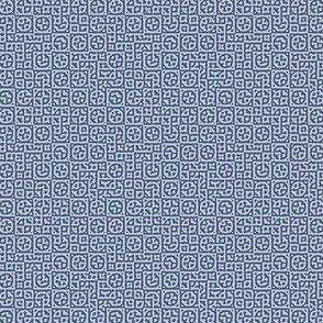 tiny circles in squares in purple and mint - Turing pattern 6