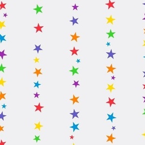 Bright Rainbow Star Stripes
