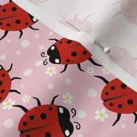 Ladybugs on Pink - Large