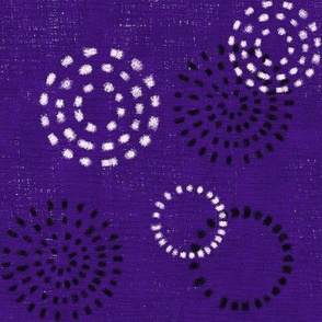 Brush Circles Purple
