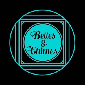 Belles Chimes Logo Art Nouveau Baby Blue