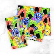 Funny Colorful Scary Monsters XSMALL