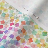 Confetti party plaids Geometric Multicolor Rainbow Micro