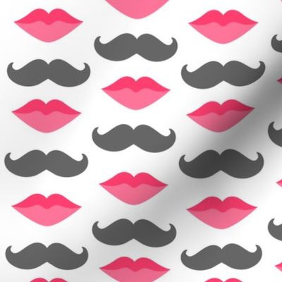 mustache and lips 