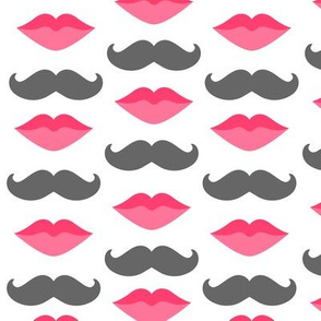 mustache and lips 