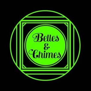 Belles Chimes Art Nouveau Neon Green