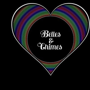 Belles & Chimes Black Rainbow Ring Heart 2