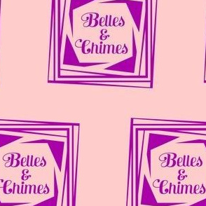 Belles Chimes Purple Lavender Op Art Flower