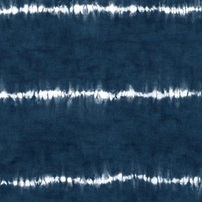 Shibori Stripes on Indigo Linen Pattern | Wide Ori Nui fabric in dark blue, Japanese shibori, indigo tie dye stripes, rustic fabric, navy blue and white.