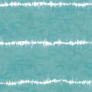 Shibori Stripes on Turquoise Linen Pattern | Wide Ori Nui fabric in bright aqua blue, Japanese shibori, blue green tie dye stripes, rustic fabric, turquoise and white.