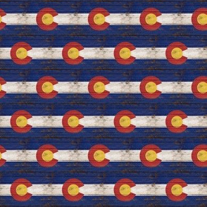 Colorado Flag Rustic
