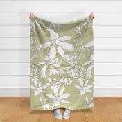 Paradise Lily Curtain - 72 in plus wide, 54 in length