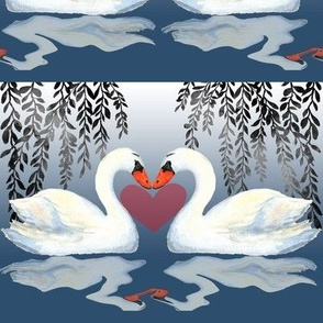 Swans in Love (large)