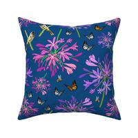 Agapanthus Enchantment (butterflies, birds + bees) - classic blue, medium