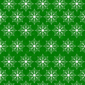 Snowflake Flowers - Lime Green