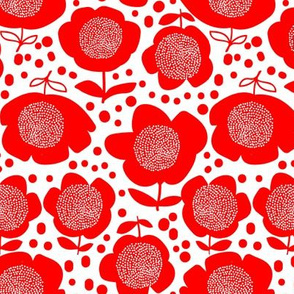 Posy Dots _Small_Red/White