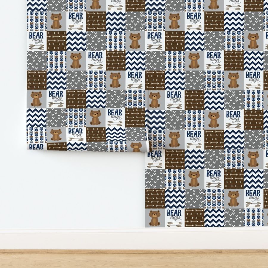 Bear Hug Patchwork Brown