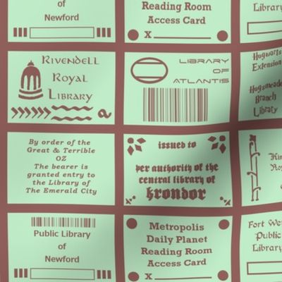 Library Cards of Literary Cities
