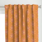 yellow daisy orange  purple mango sm table runner tablecloth napkin placemat dining pillow duvet cover throw blanket curtain drape upholstery cushion duvet cover clothing shirt 