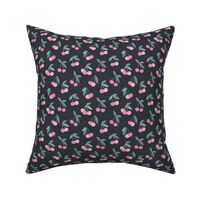 Little Cherry love garden and spots for spring summer nursery design pink charcoal gray 