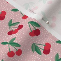 Little Cherry love garden and spots for spring summer nursery design soft pink red green