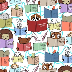 animals reading
