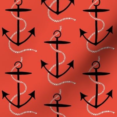 anchors aweigh - red