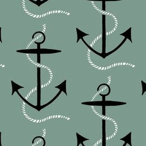 anchors aweigh - sage green