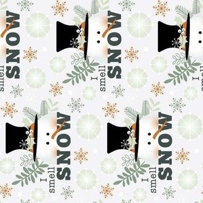 smell snow tea towel