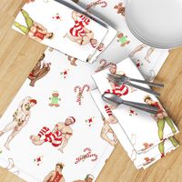 Large Pin-up Boys Christmas Pattern v1