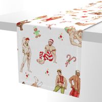 Large Pin-up Boys Christmas Pattern v1