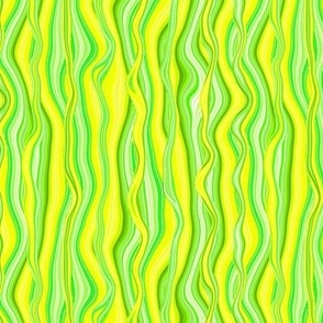 CRAZY STRIPES GARLAND SWIRL ABSTRACTION LIME GREEN YELLOW SPRING SUMMER FLWRHT