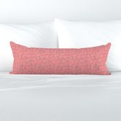 Sewing Machines - Modern Abstract - on Coral Pink