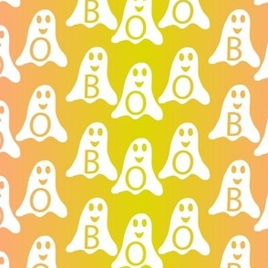 Halloween Boo Ghosts Gradient
