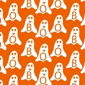 Halloween Boo Ghosts Orange
