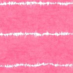 Shibori Stripes on Hot Pink Linen Pattern | Wide Ori Nui fabric in bright sherbet pink, Japanese shibori, pink tie dye stripes, bright pink stripes.