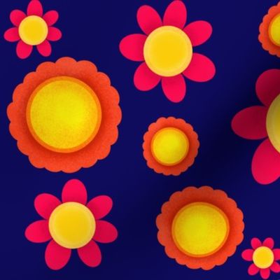 warm 3d flowers