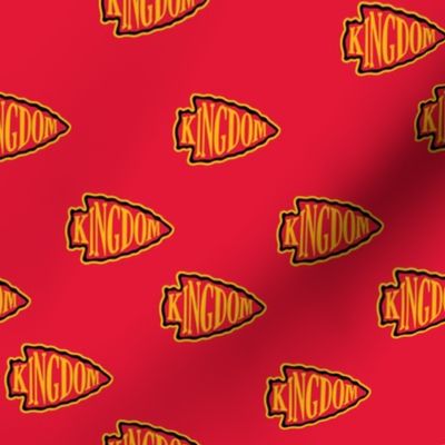 Chiefs Kingdom Arrowheads Red Spoonflower