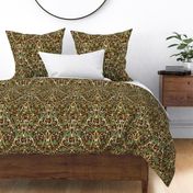 Royal Garden Art Nouveau | Small | Chocolate Brown