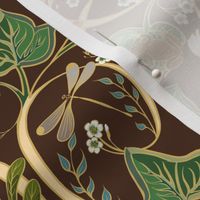 Royal Garden Art Nouveau | Small | Chocolate Brown