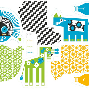 Robot Zoo Pillows_03