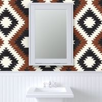 (small scale) aztec neutrals - inkwell & brandywine - home decor - C20BS