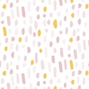 Painted Dots Blush and Gold Small