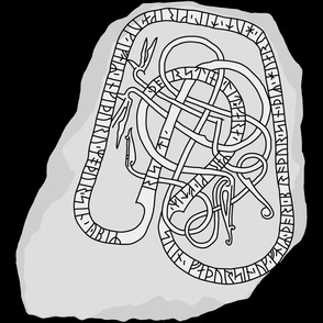 Runestone U 104 Urnes style