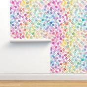 Geometric Confetti party plaid Modern Geometric Multicolor Rainbow Jumbo Large Living & Decor