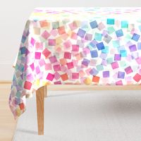 Geometric Confetti party plaid Modern Geometric Multicolor Rainbow Jumbo Large Living & Decor