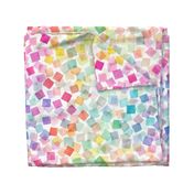 Geometric Confetti party plaid Modern Geometric Multicolor Rainbow Jumbo Large Living & Decor